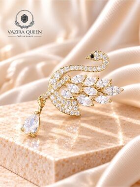 VQ Swan Brooch